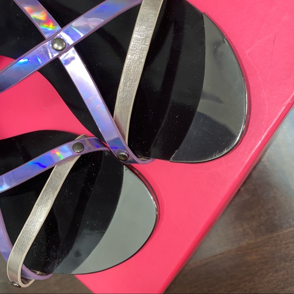 Castro Holographic Strappy Flat Sandals - Picture 4 of 8